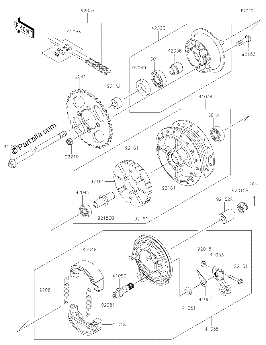 Diagrama de REAR HUB