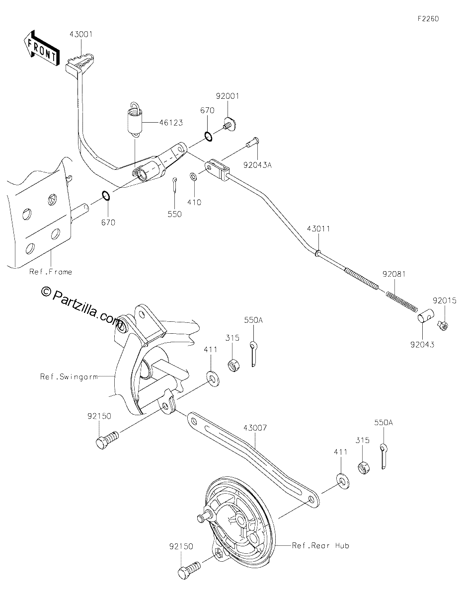 Diagrama de BRAKE PEDAL