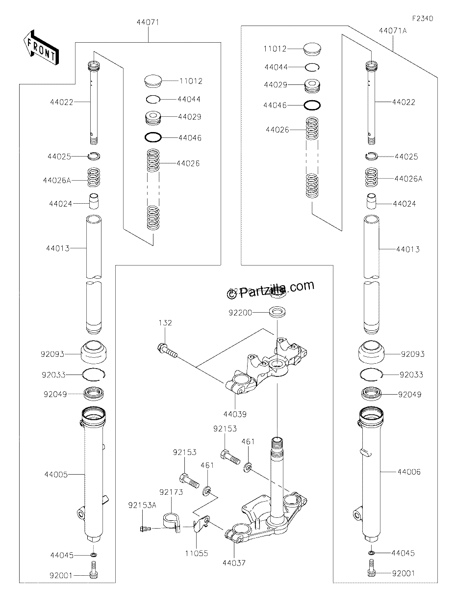 Diagrama de FRONT FORK
