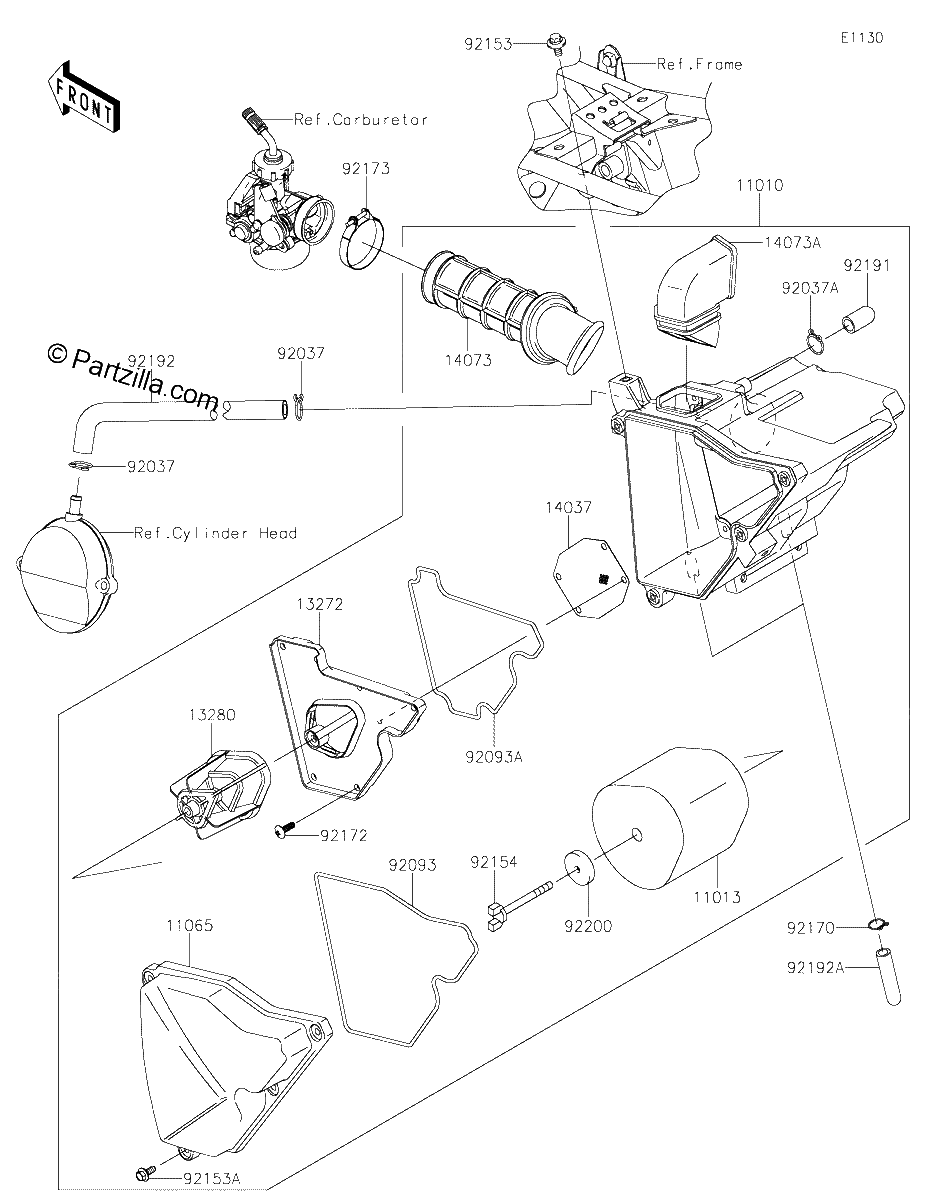 Diagrama de AIR CLEANER