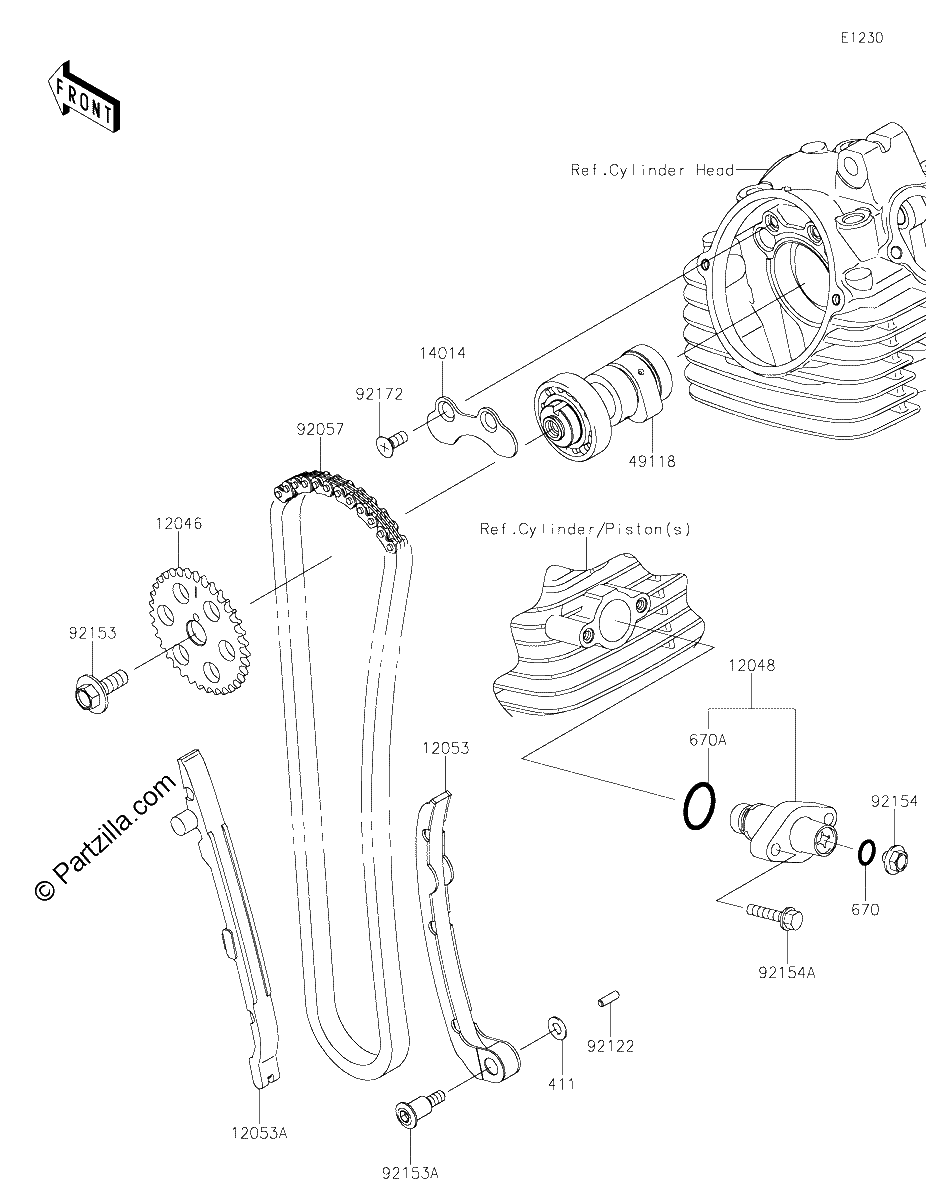 Diagrama de CAMSHAFT S TENSIONER