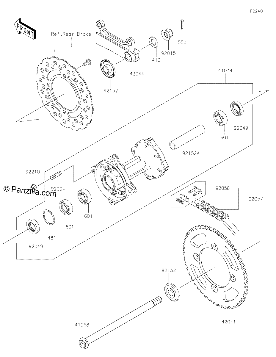 Diagrama de REAR HUB
