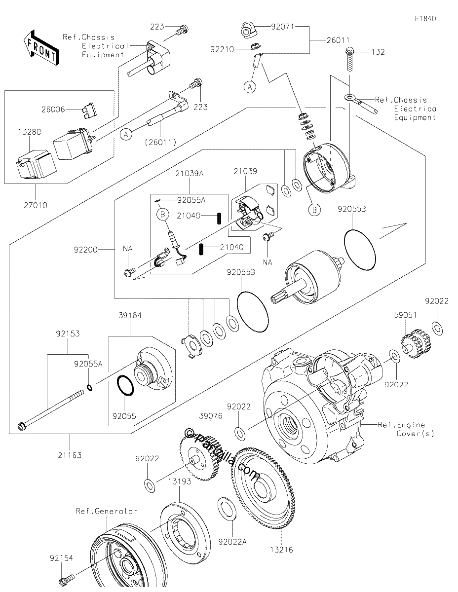 Diagrama de STARTER MOTOR