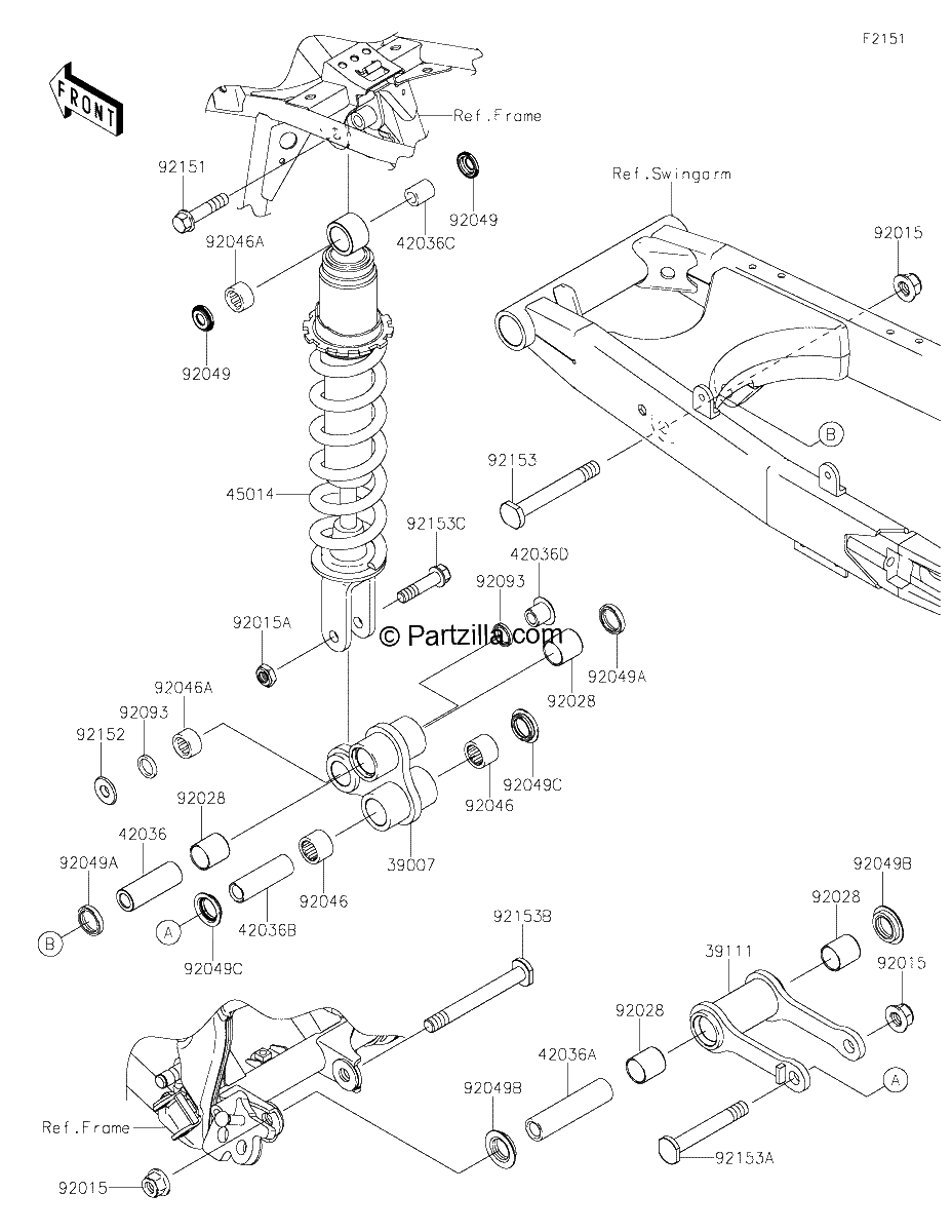 Diagrama de SUSPENSION SHOCK ABSORBER