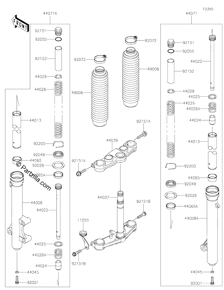Diagrama de FRONT FORK