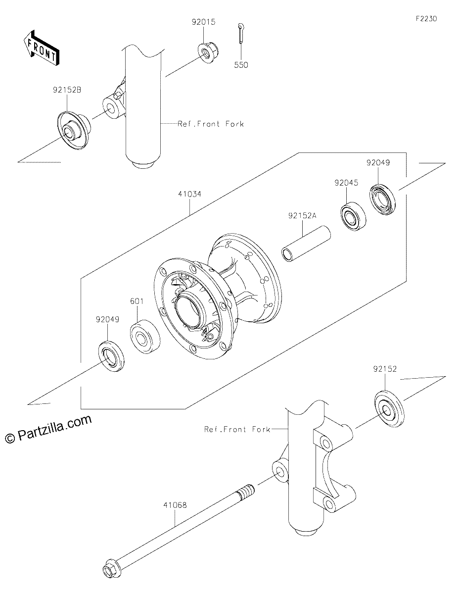 Diagrama de FRONT HUB
