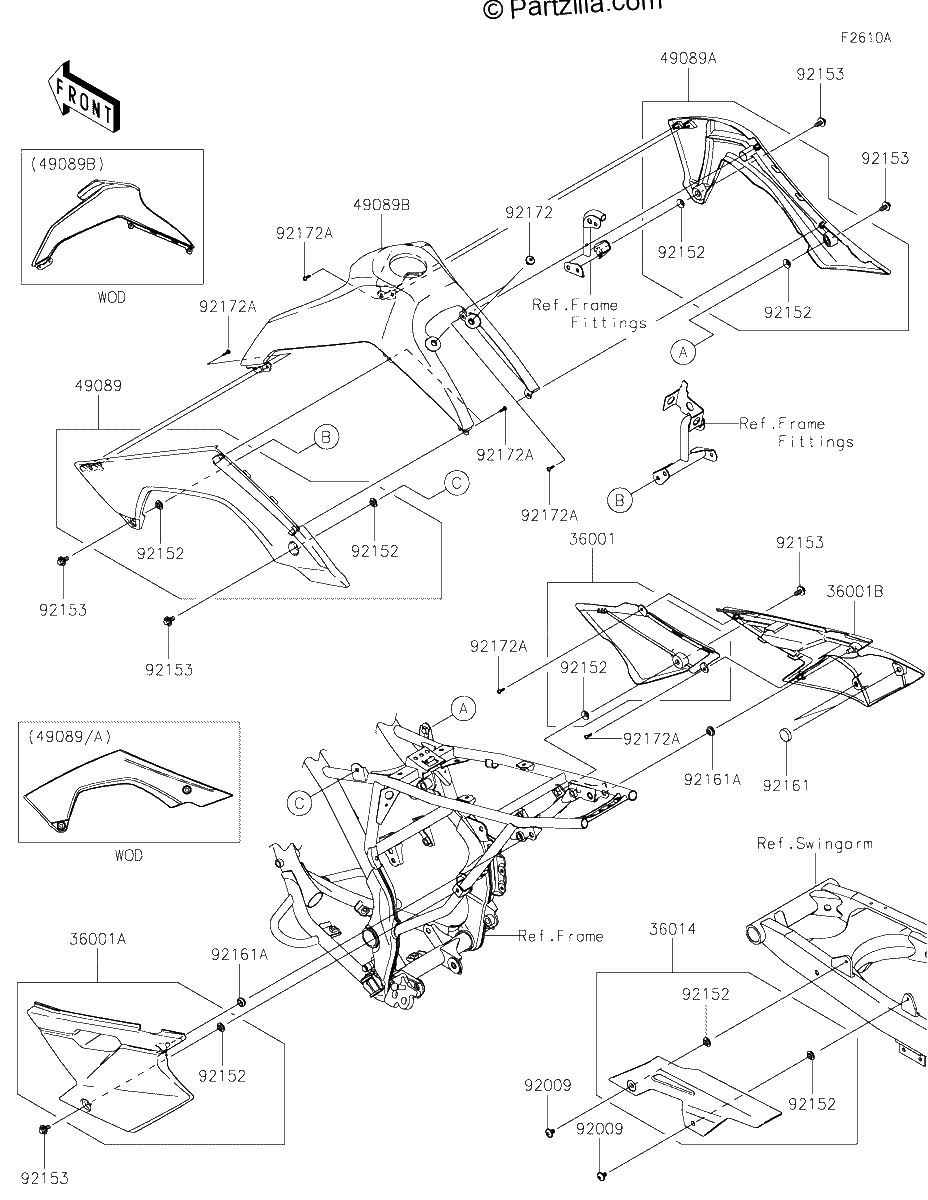 Diagrama de SIDE COVERS CHAIN COVER CKF CLF