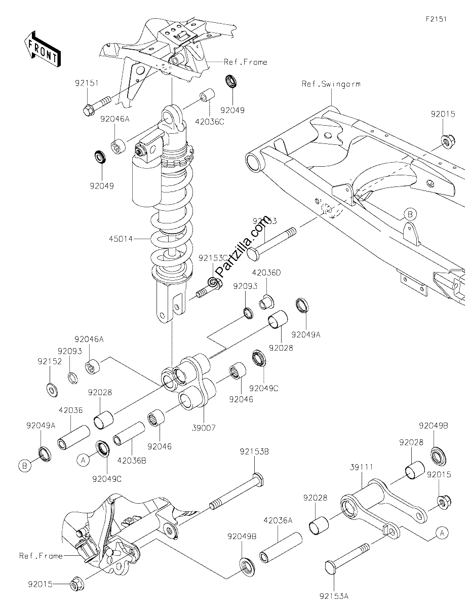 Diagrama de SUSPENSION SHOCK ABSORBER