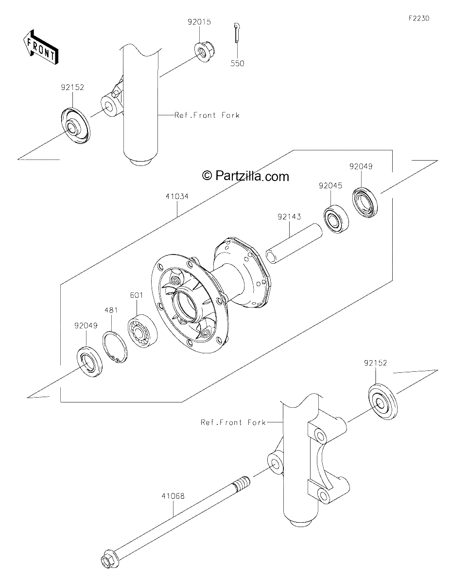 Diagrama de FRONT HUB