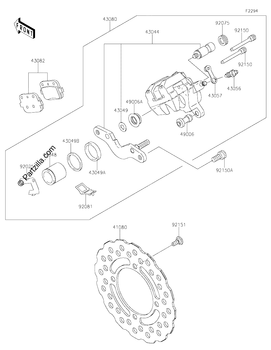 Diagrama de REAR BRAKE