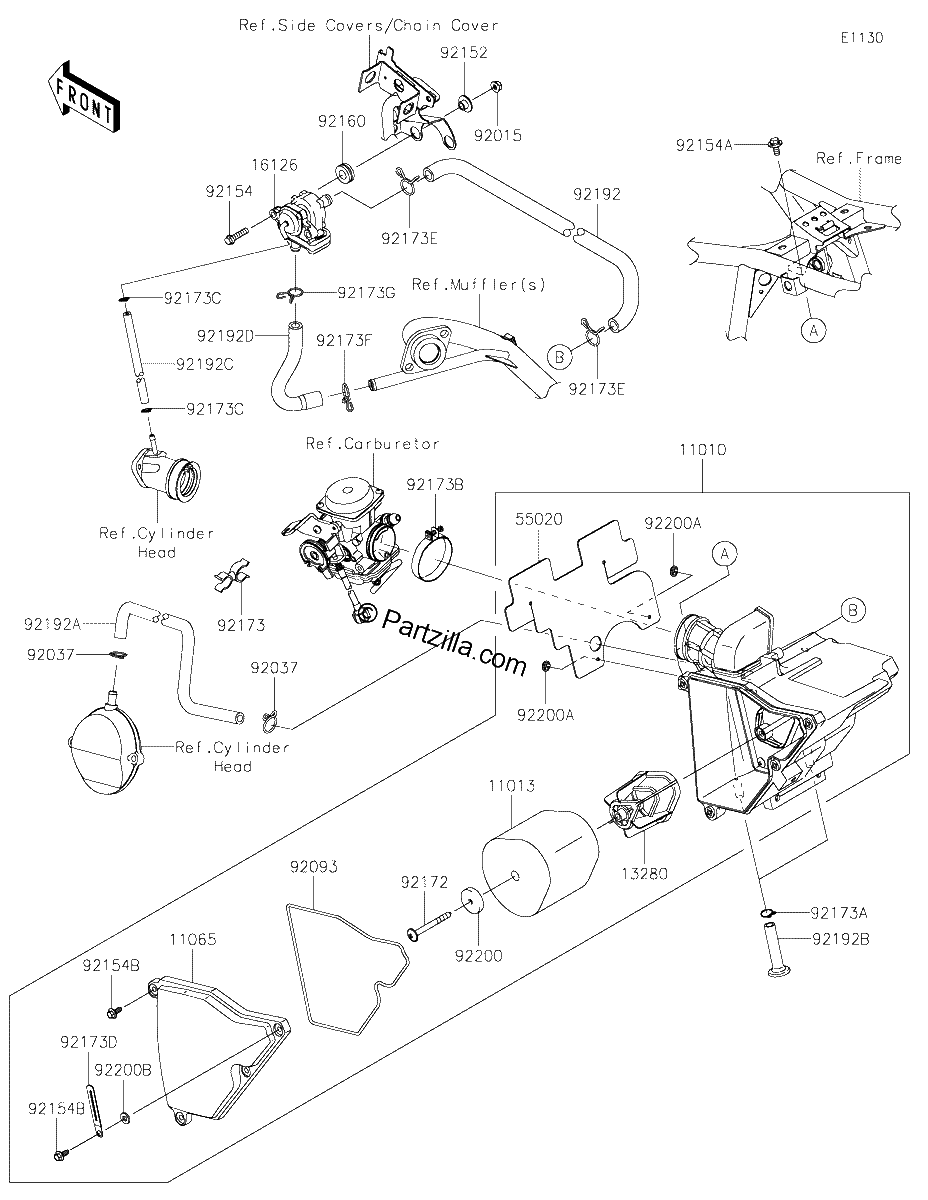 Diagrama de AIR CLEANER