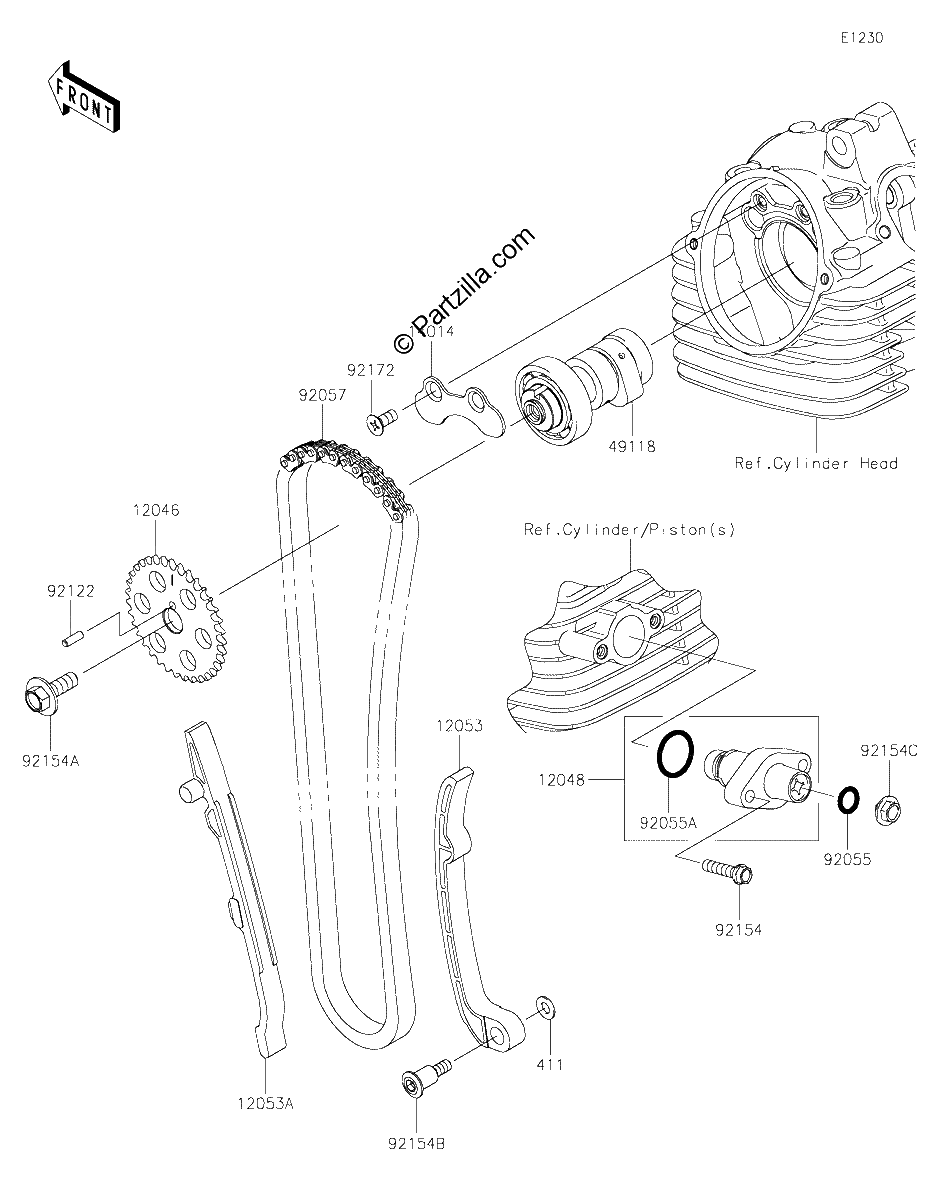 Diagrama de CAMSHAFT S TENSIONER
