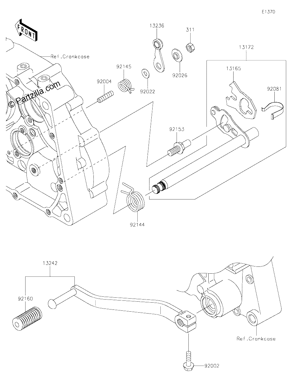 Diagrama de GEAR CHANGE MECHANISM