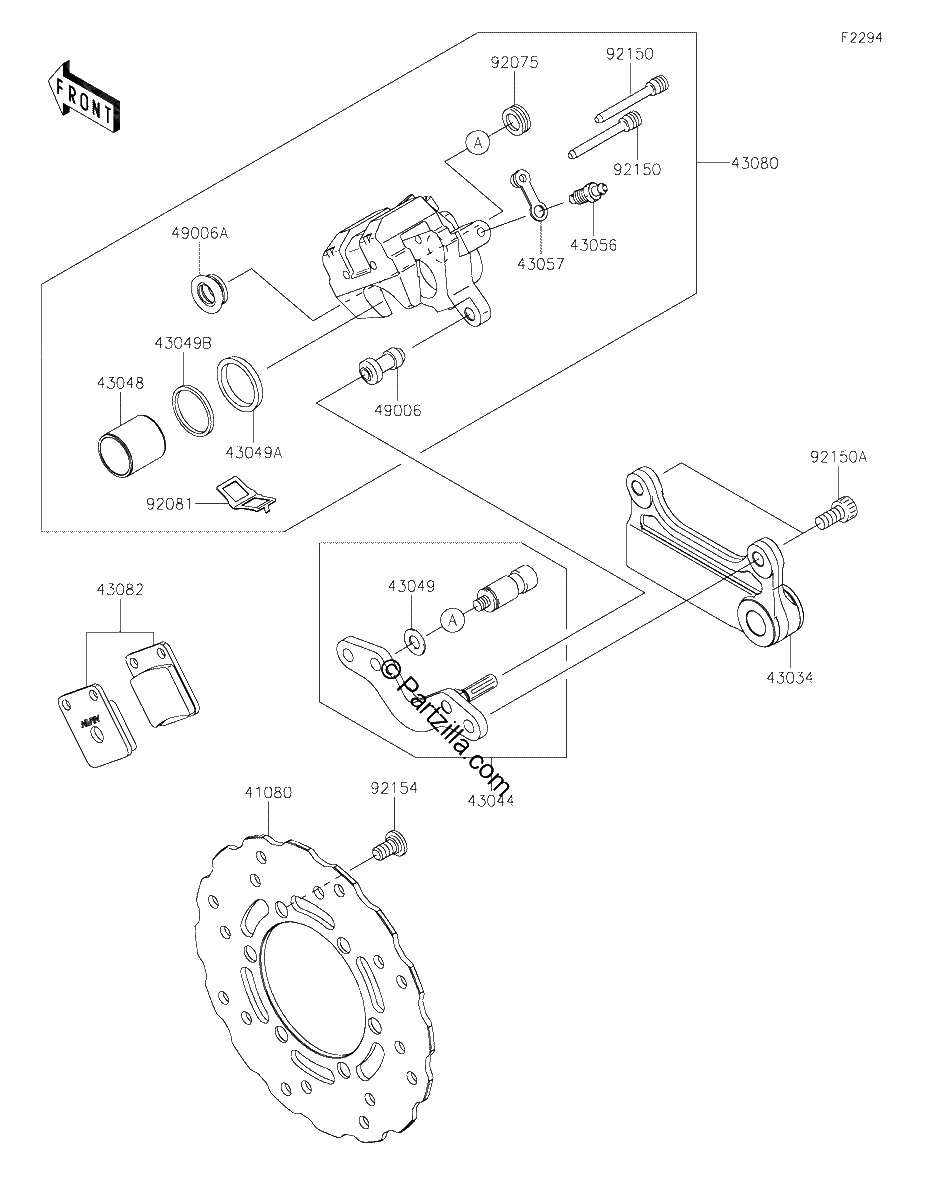 Diagrama de REAR BRAKE