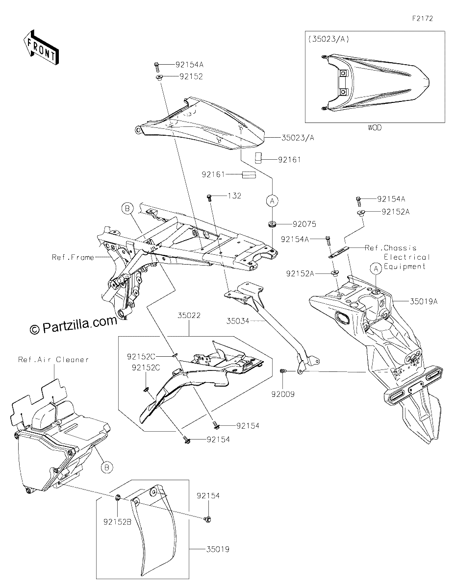 Diagrama de REAR FENDER S