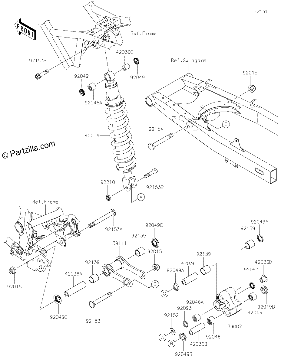 Diagrama de SUSPENSION SHOCK ABSORBER