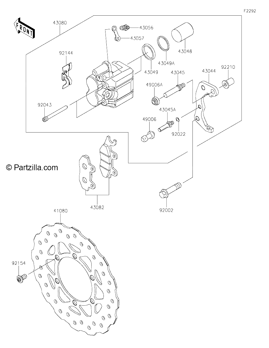 Diagrama de FRONT BRAKE