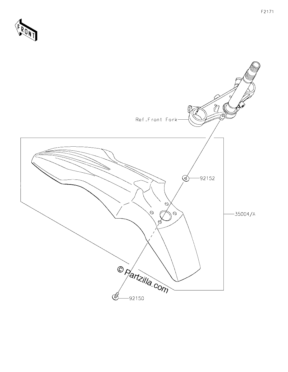 Diagrama de FRONT FENDER S