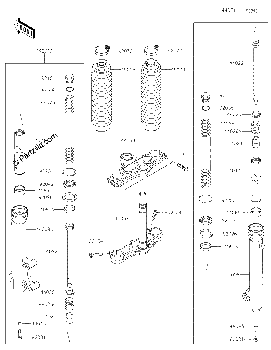 Diagrama de FRONT FORK