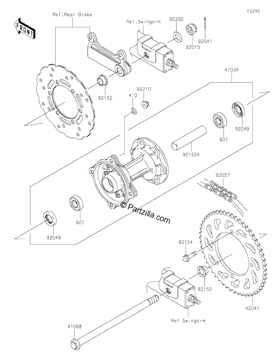 Diagrama de REAR HUB