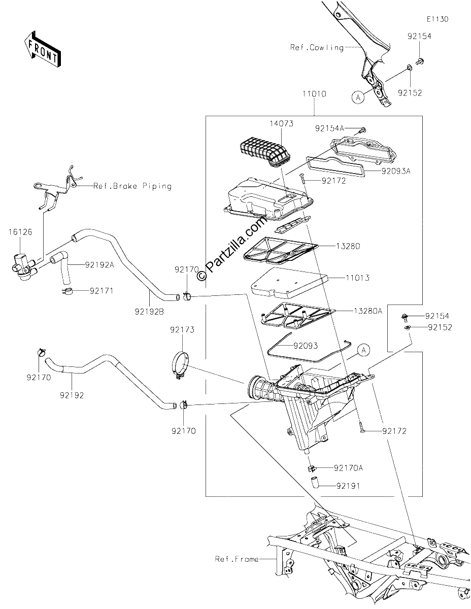 Diagrama de AIR CLEANER