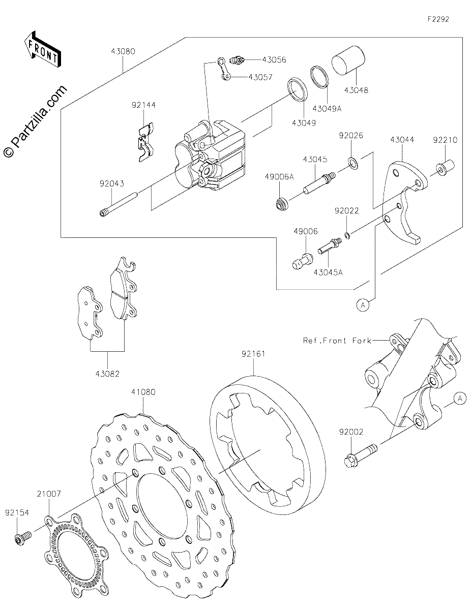 Diagrama de FRONT BRAKE
