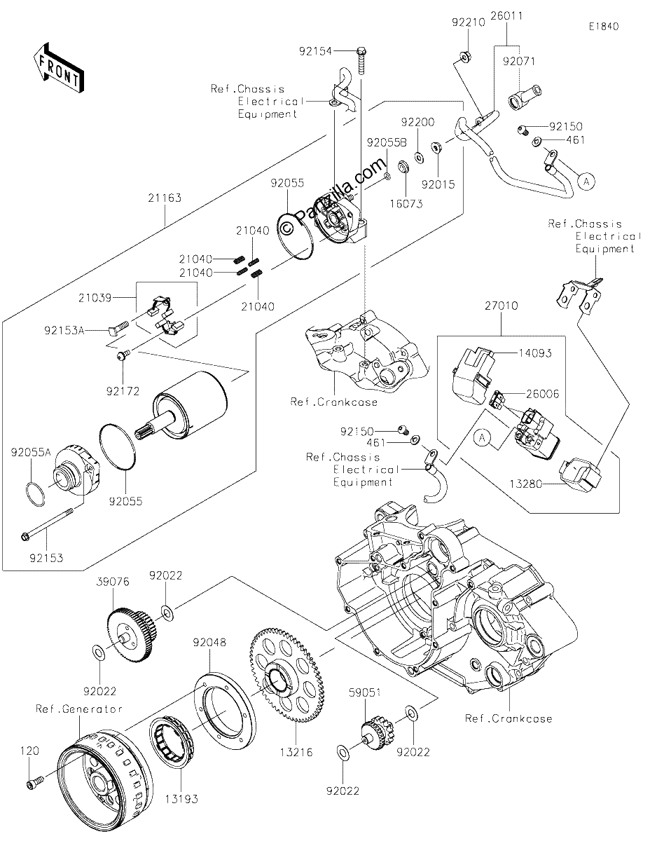 Diagrama de STARTER MOTOR