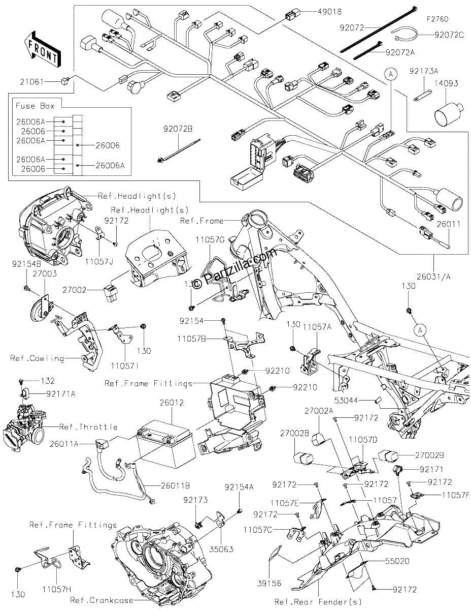 Diagrama de CHASSIS ELECTRICAL EQUIPMENT