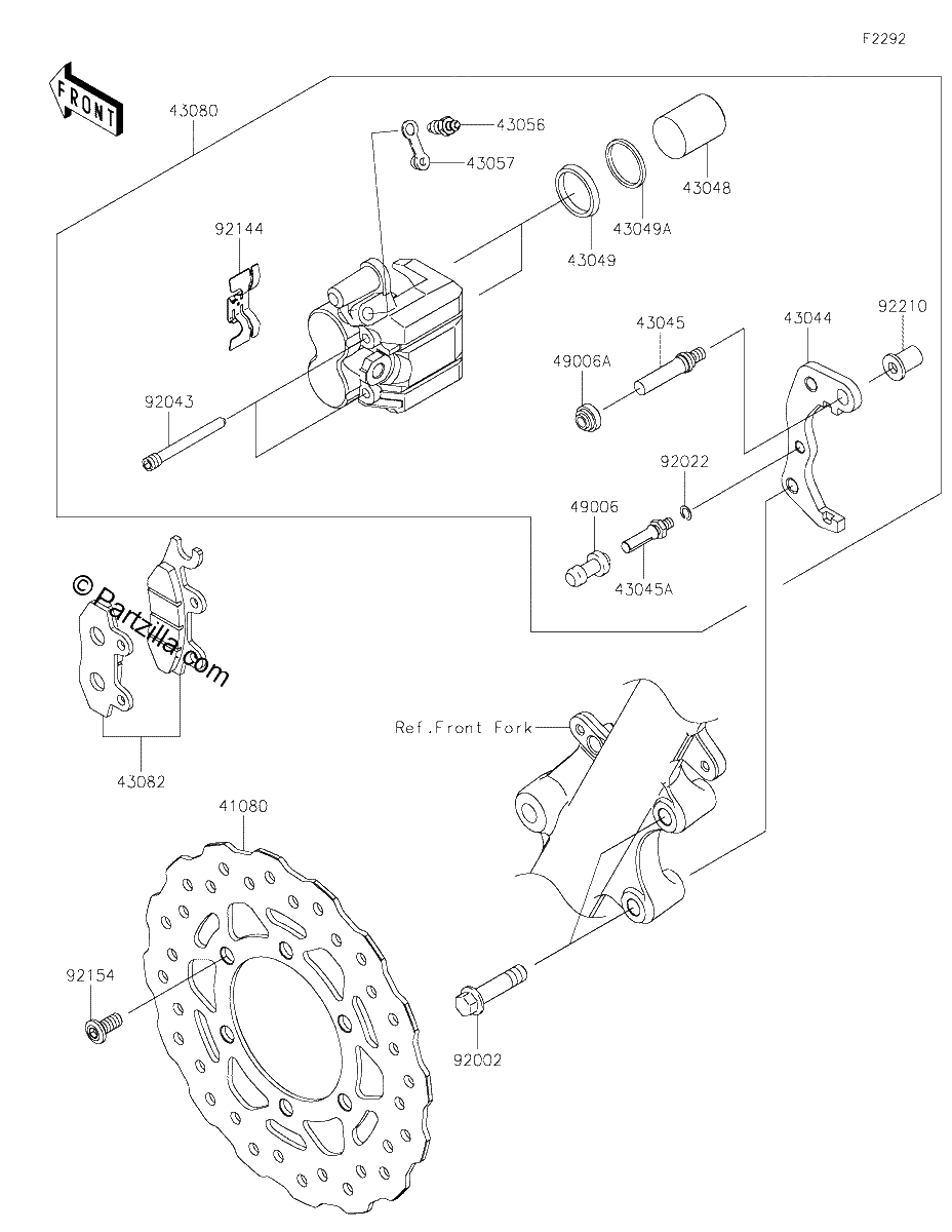 Diagrama de FRONT BRAKE