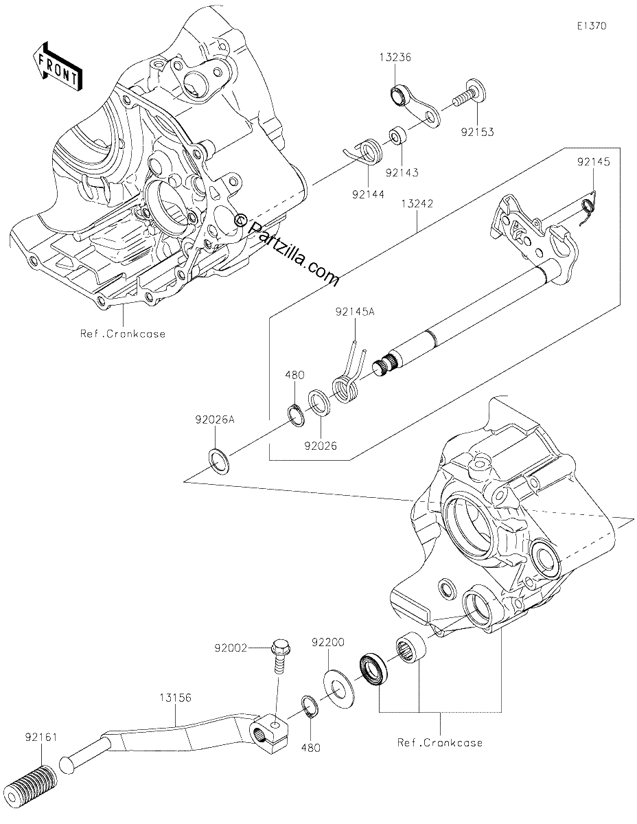 Diagrama de GEAR CHANGE MECHANISM