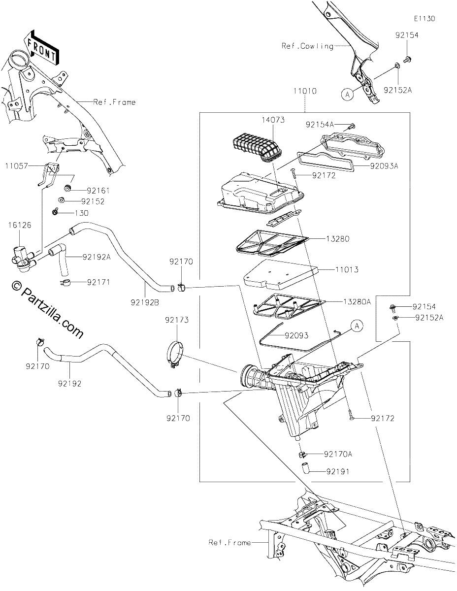 Diagrama de AIR CLEANER