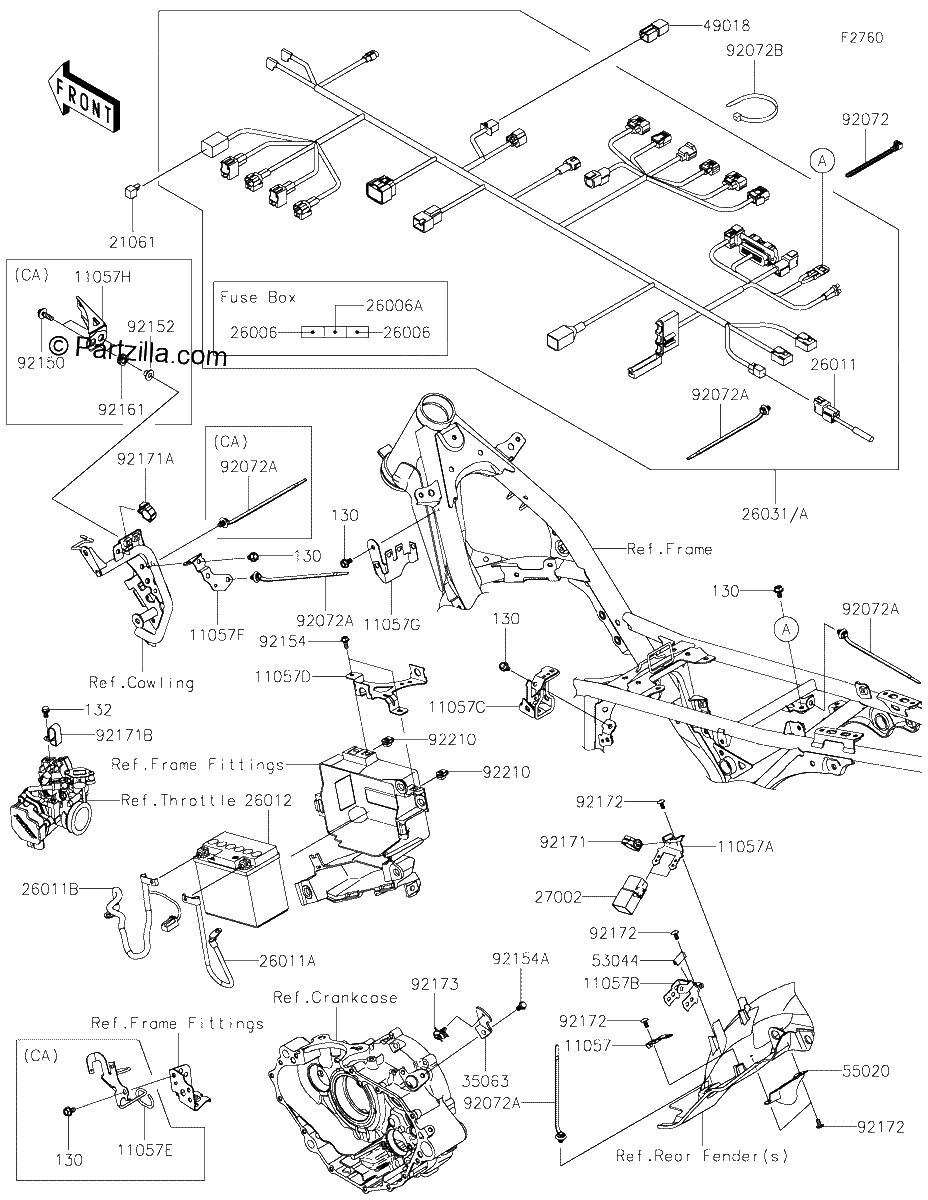 Diagrama de CHASSIS ELECTRICAL EQUIPMENT
