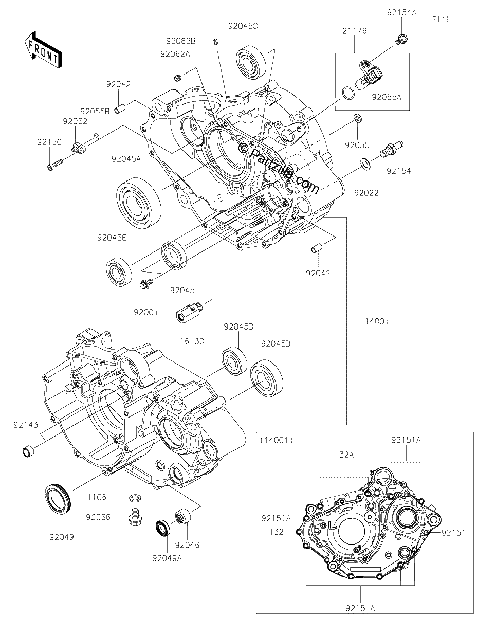 Diagrama de CRANKCASE