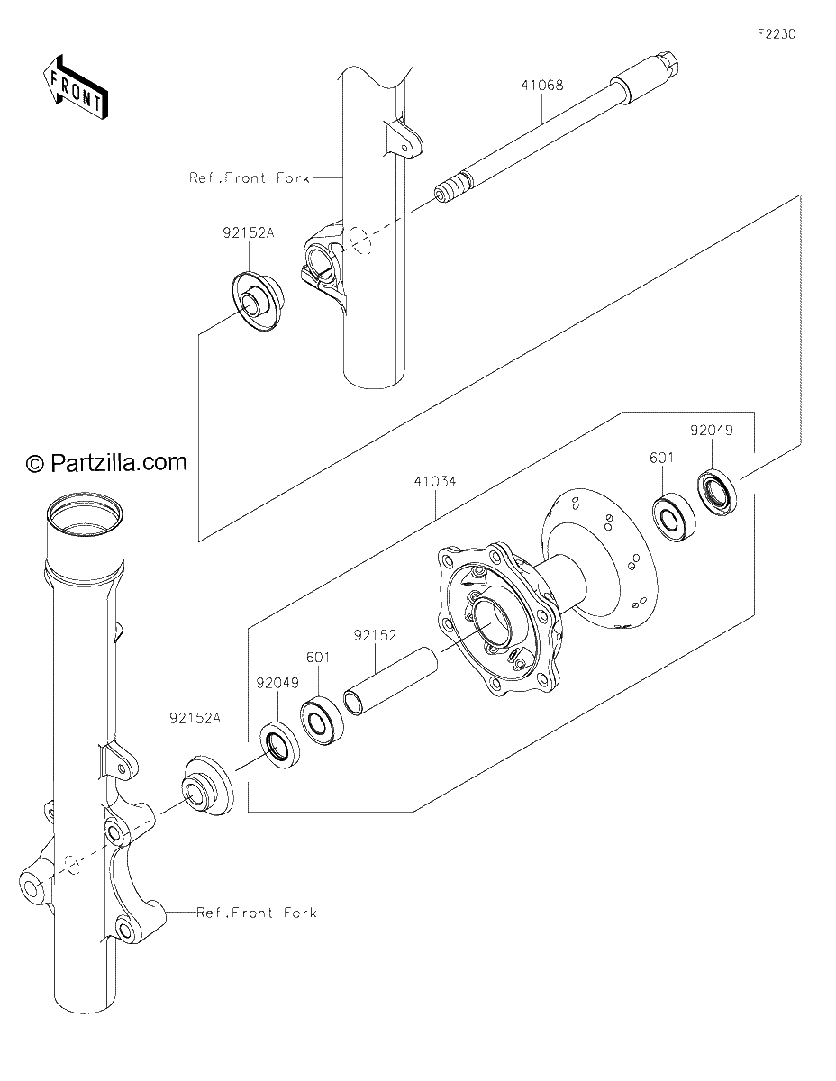 Diagrama de FRONT HUB