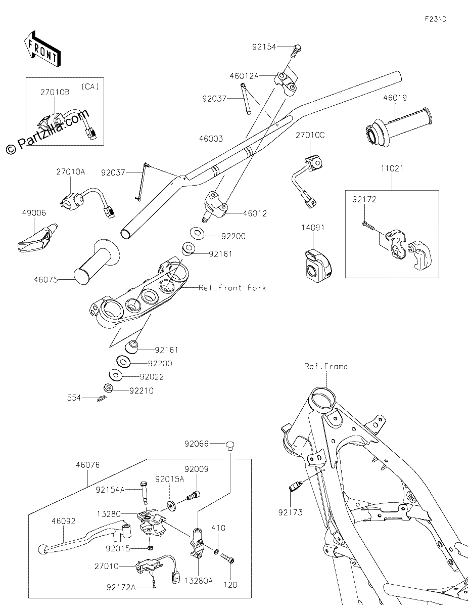 Diagrama de HANDLEBAR