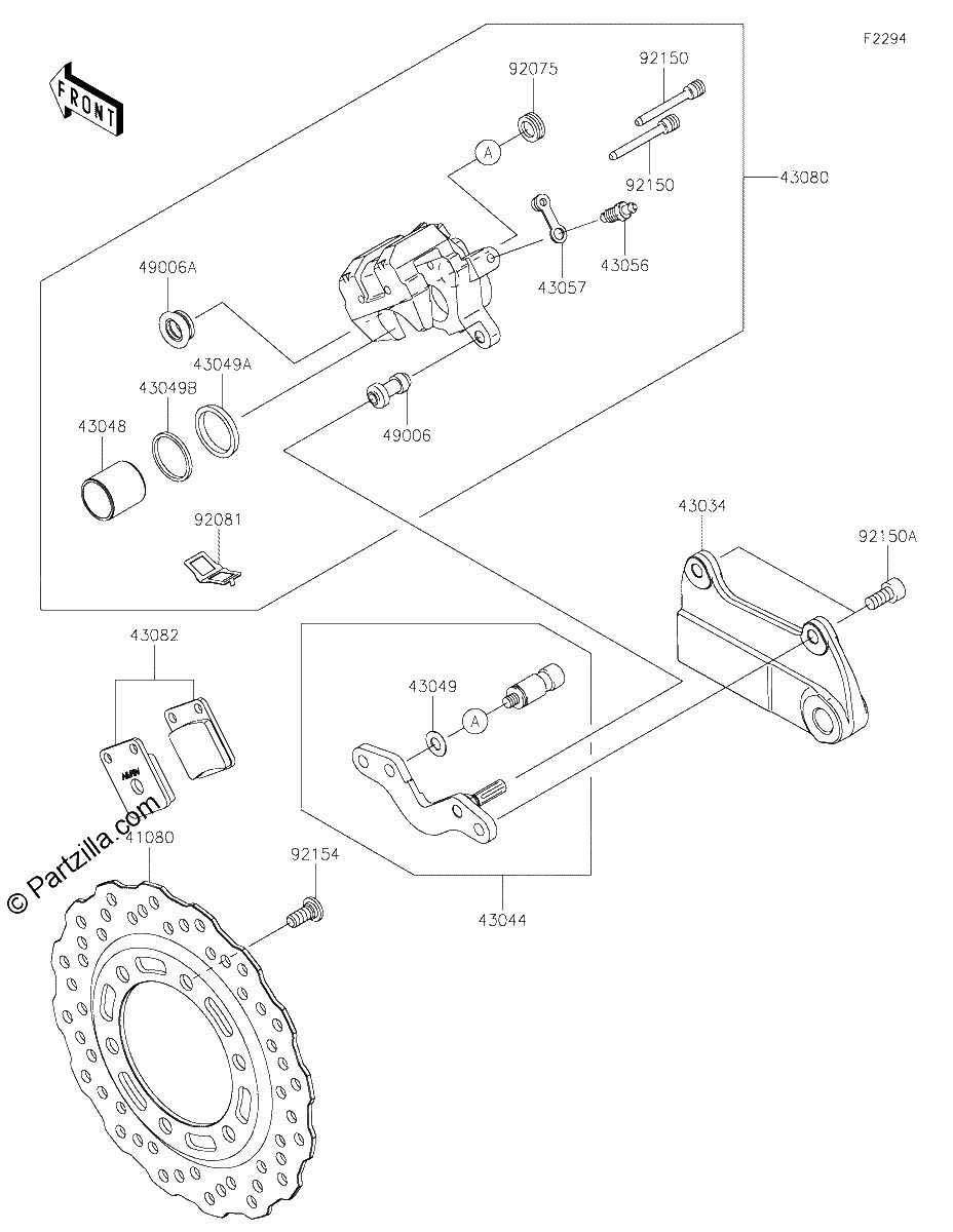 Diagrama de REAR BRAKE