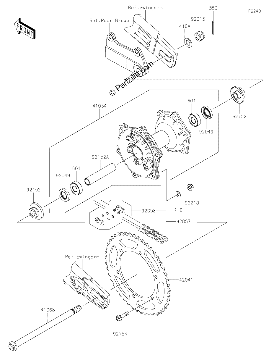 Diagrama de REAR HUB
