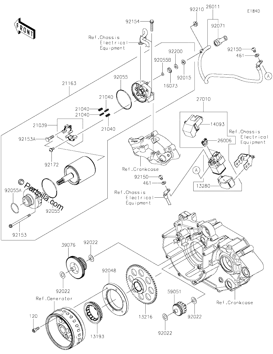 Diagrama de STARTER MOTOR