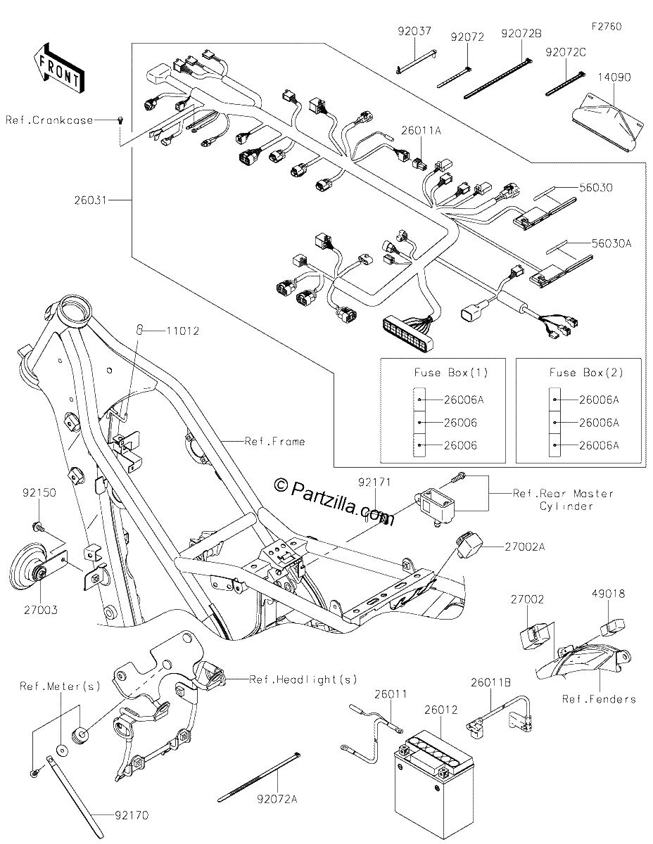 Diagrama de CHASSIS ELECTRICAL EQUIPMENT