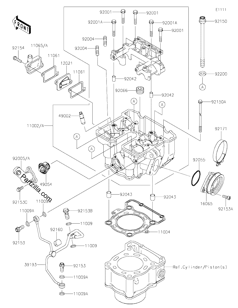 Diagrama de CYLINDER HEAD