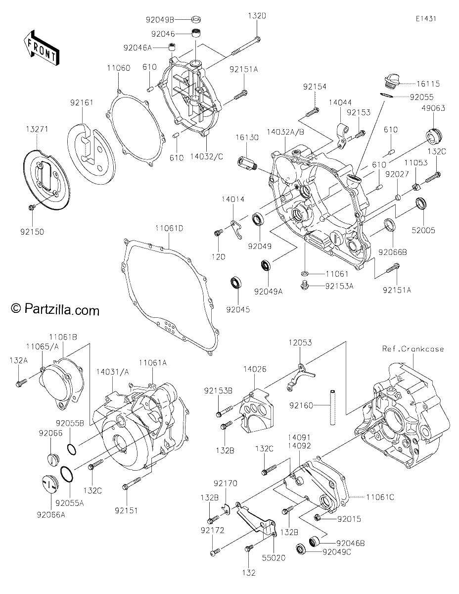 Diagrama de ENGINE COVER S
