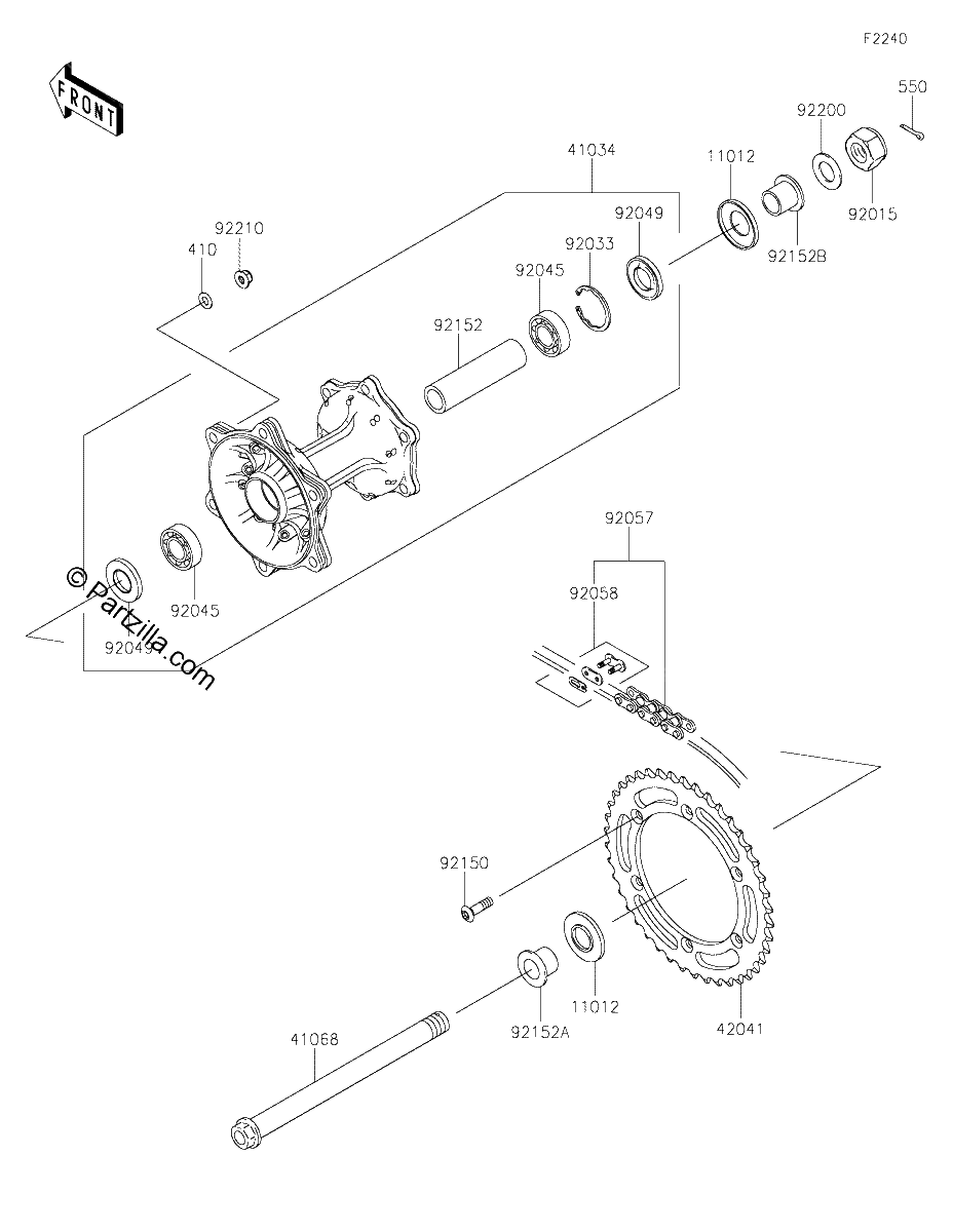 Diagrama de REAR HUB