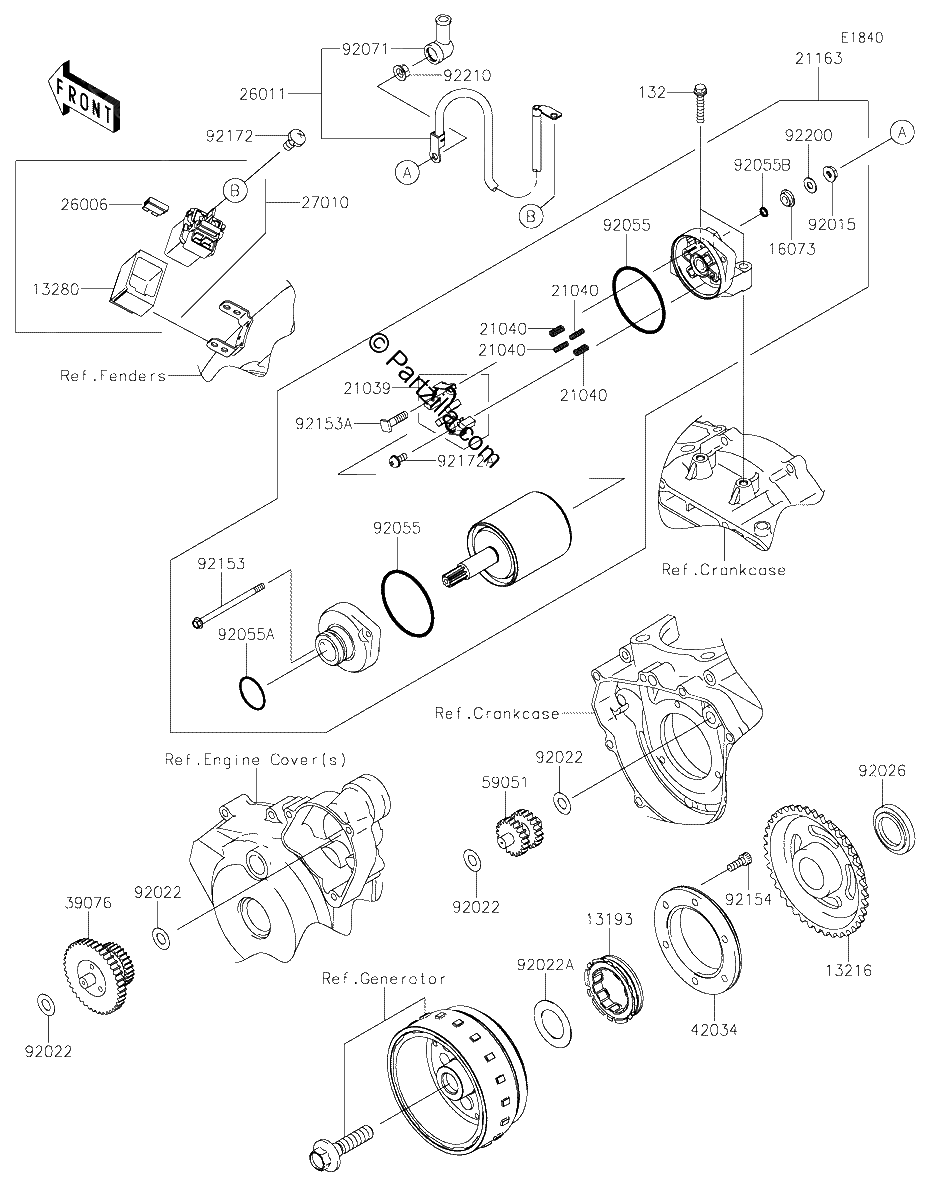 Diagrama de STARTER MOTOR