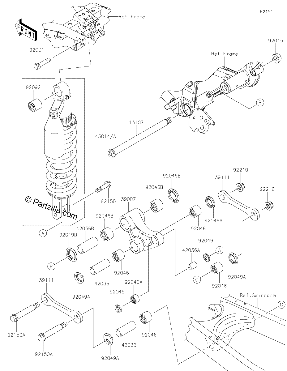 Diagrama de SUSPENSION SHOCK ABSORBER