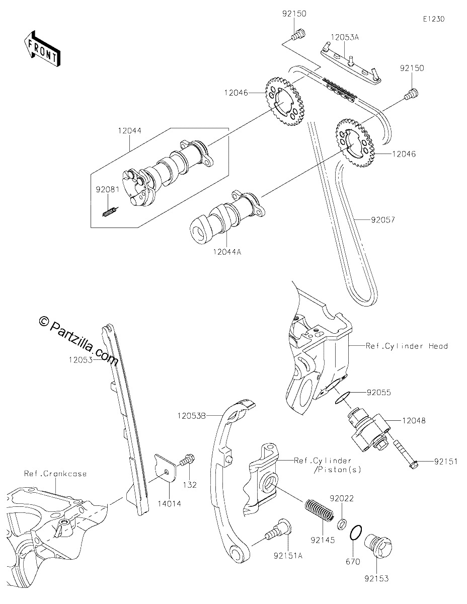 Diagrama de CAMSHAFT S TENSIONER