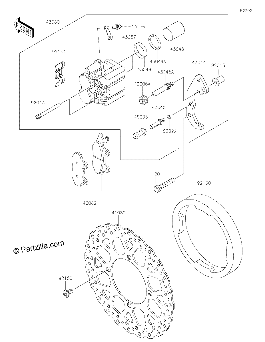 Diagrama de FRONT BRAKE