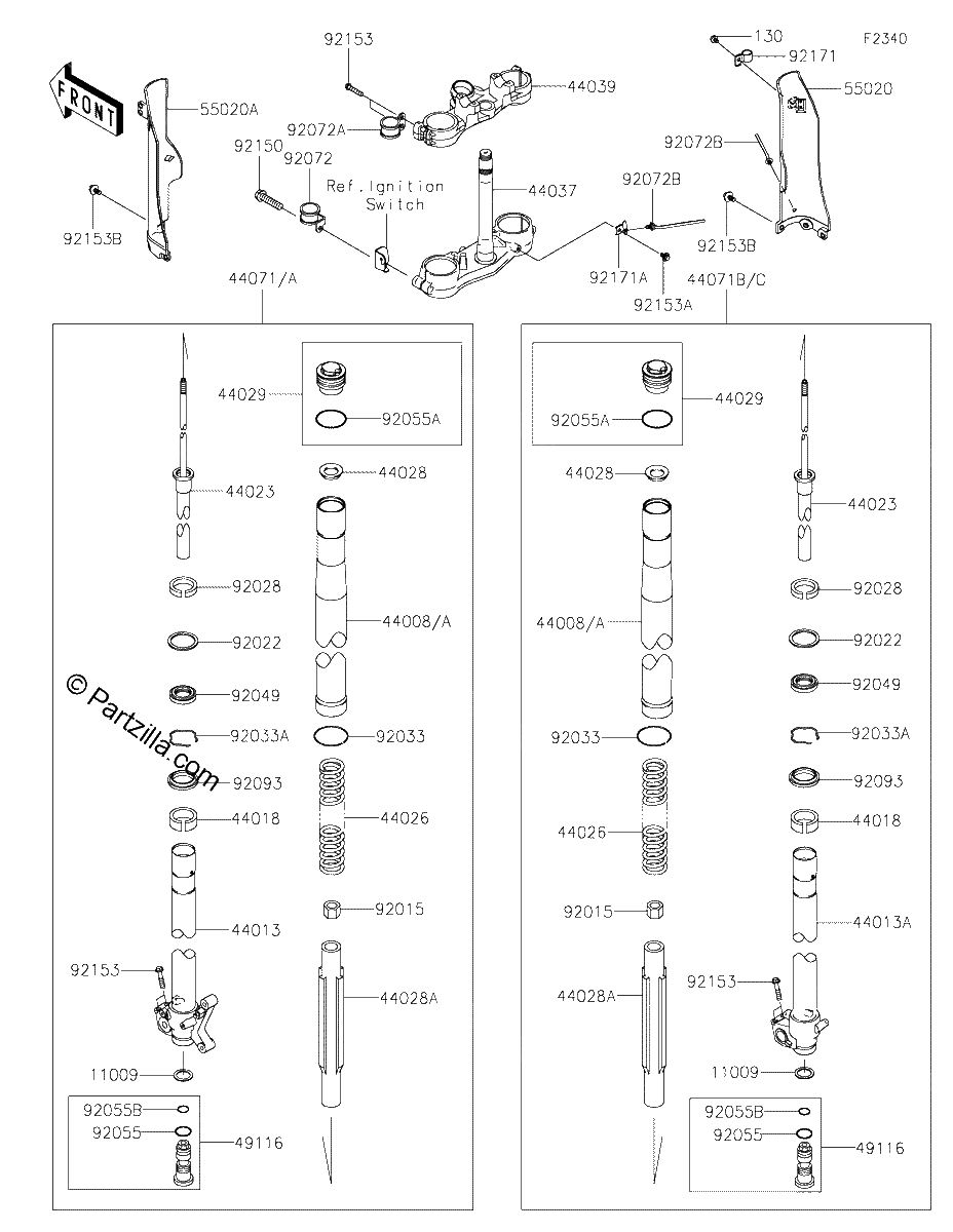 Diagrama de FRONT FORK