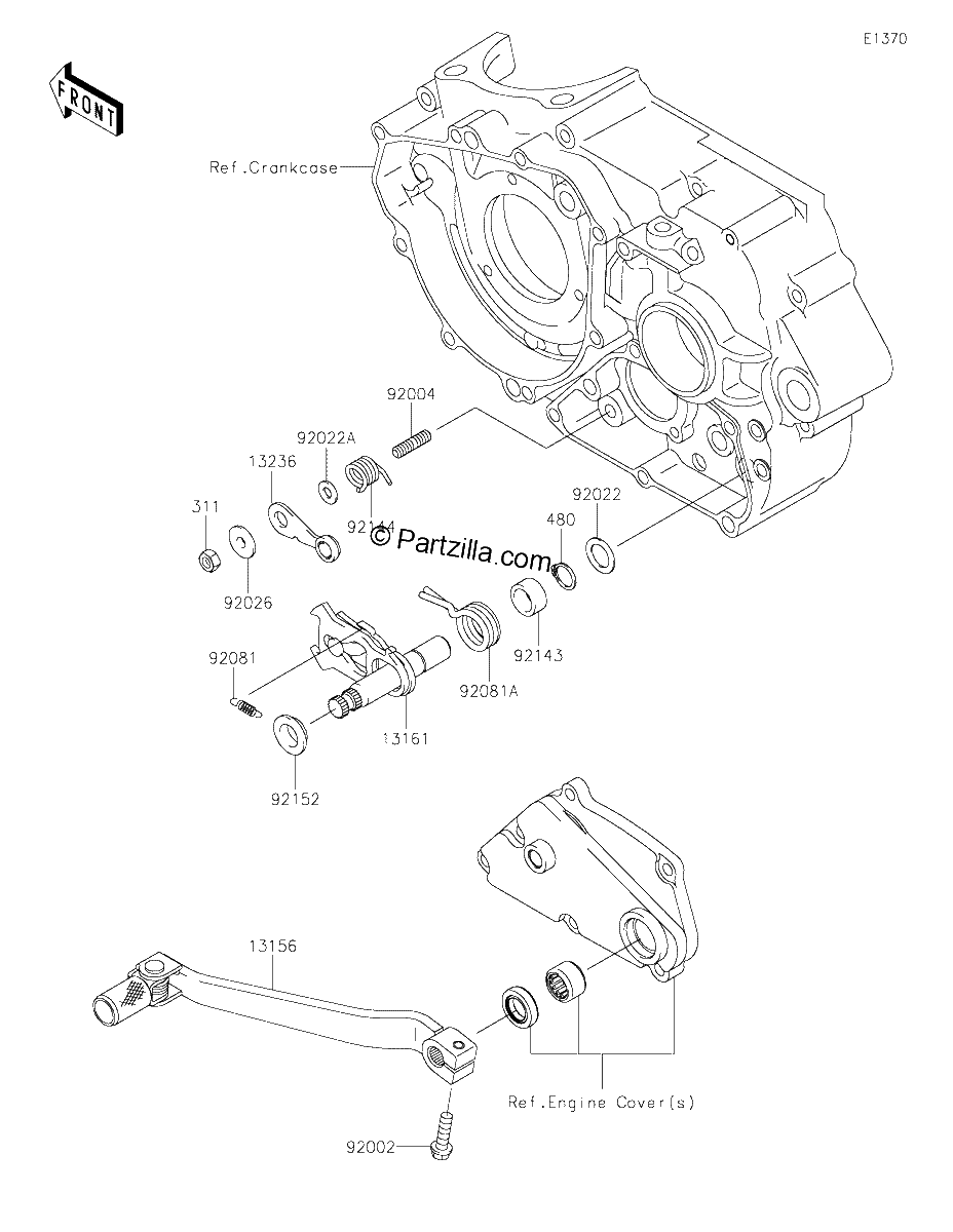 Diagrama de GEAR CHANGE MECHANISM