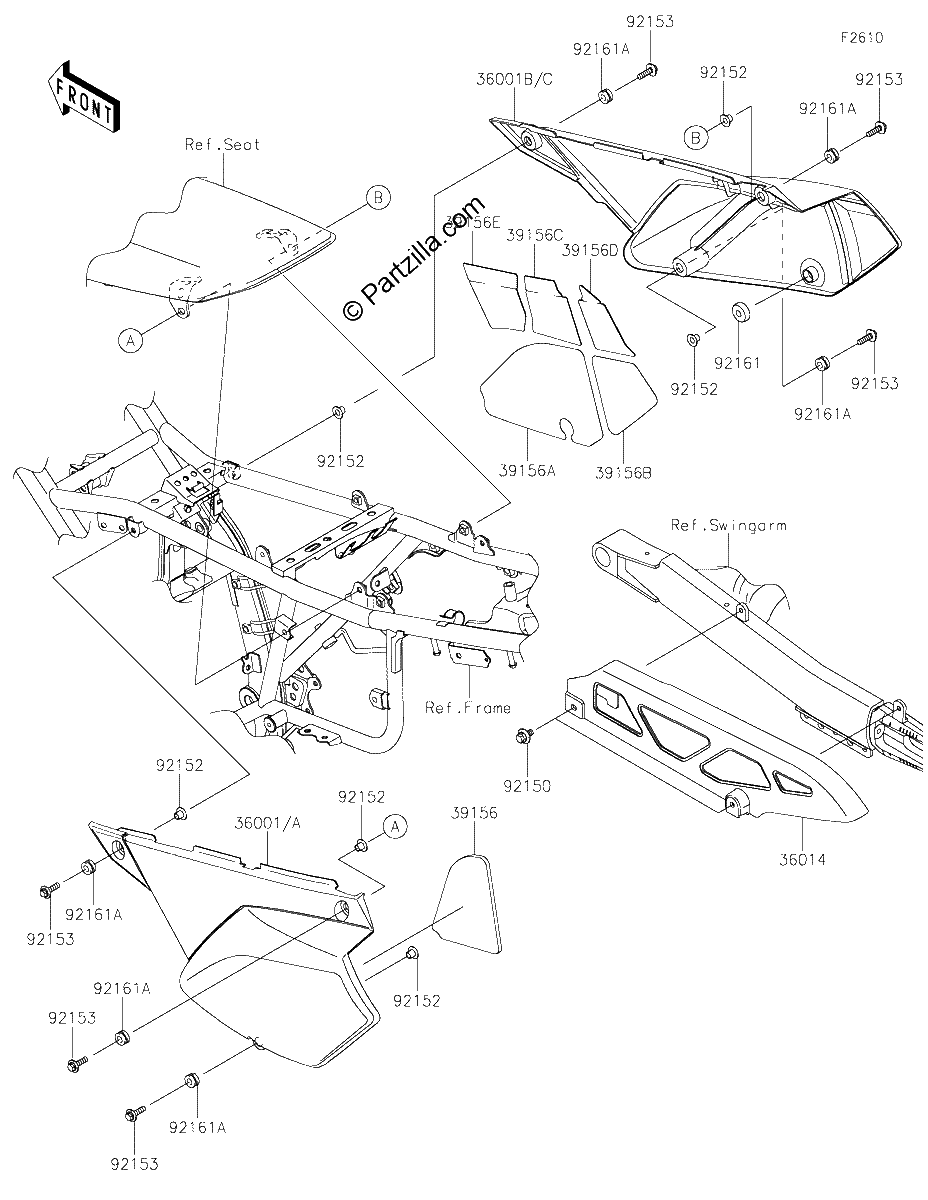 Diagrama de SIDE COVERS CHAIN COVER