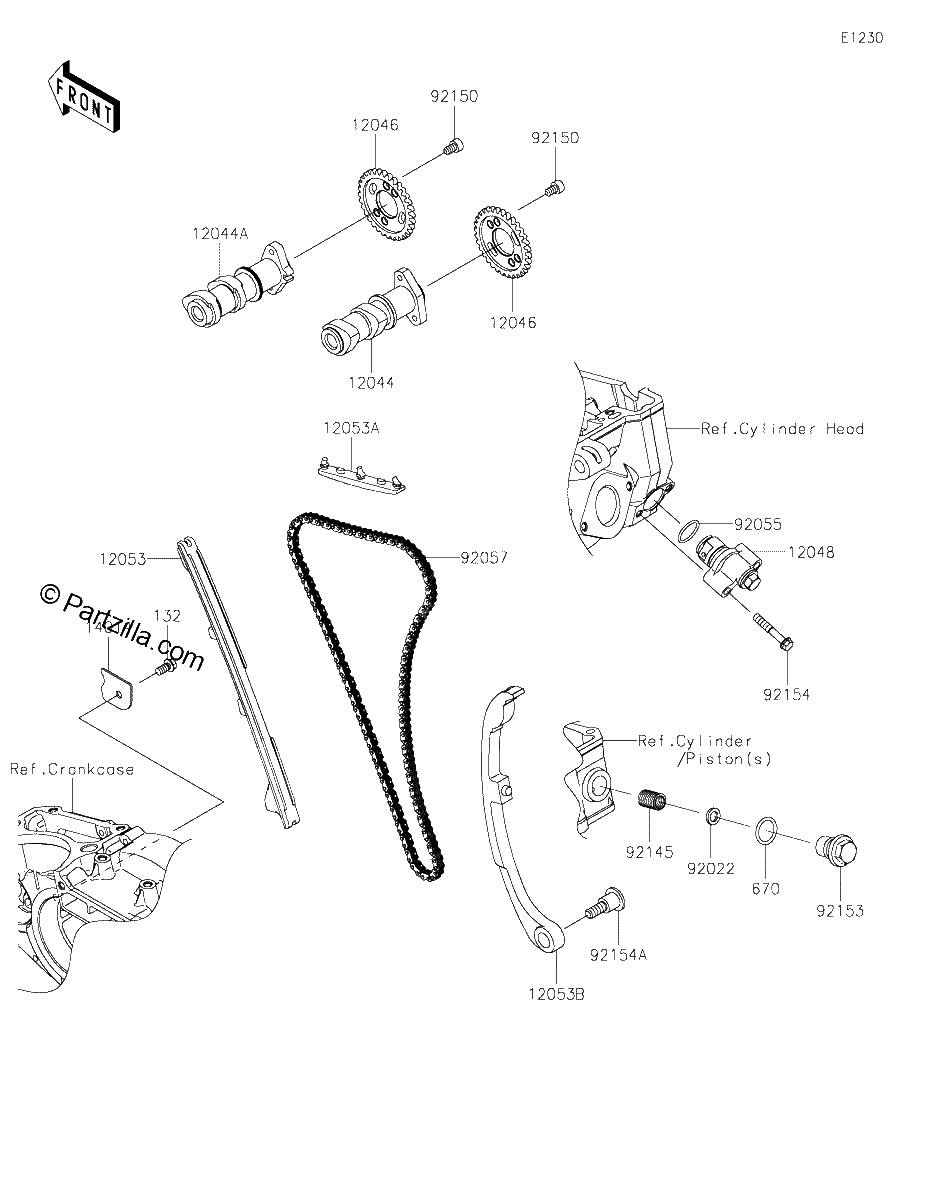 Diagrama de CAMSHAFT S TENSIONER
